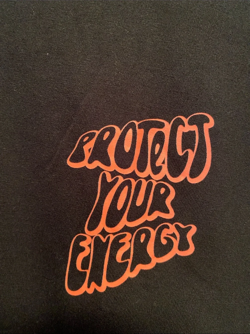 Protect Your Energy Black Graphic Tee…size M - Picture 3 of 4